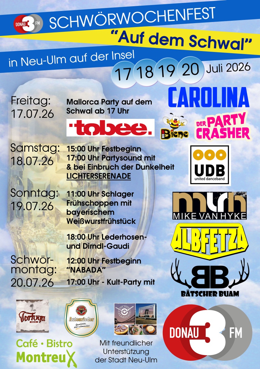 Plakat Schwörwochenfest auf dem Schwal 2026